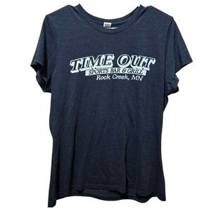 TIME OUT t-shirt Sports Bar & Grill Rock Creek, Minnesota Women's Size Large